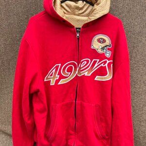 San Francisco 49ERS Game Time Reversible Hoodie Jacket By G-III, NFL Men’s Sz XL